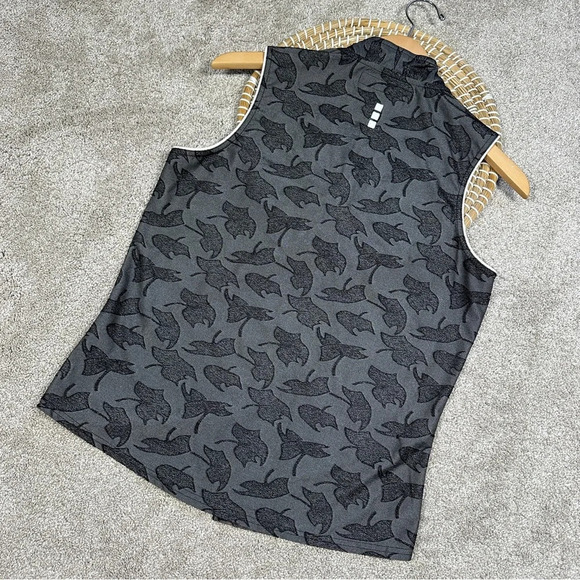 Jamie Sadock Women’s Golf Sleeveless Top Shirt High Neck Collar Printed Size M - Picture 4 of 10
